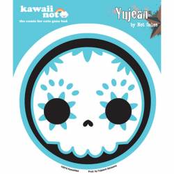 Kawaii Not Blue Sugar Skull - 4x4 Die Cut Decal
