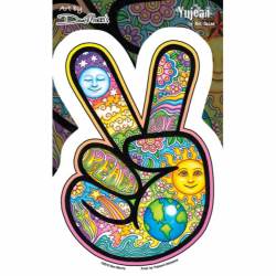 Dan Morris Peace Sign Hand - Vinyl Sticker