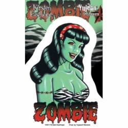 Zombie Pinup Girl - Vinyl Sticker