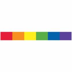 Rainbow LGBTQ Strip - Vinyl Sticker