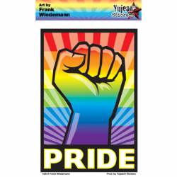 Rainbow Fist Pride - Vinyl Sticker