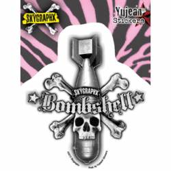 Bombshell & Skull - Vinyl Sticker
