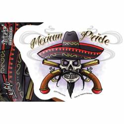 Mexican Pride Mexico Skull - Vinyl Sticker