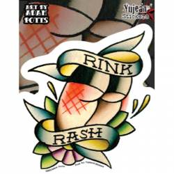 Rink Rash Roller Derby Adam Potts - Vinyl Sticker