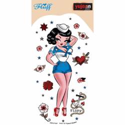 Fluff Sailor Girl Standing - Vinyl Sticker