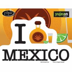 I Love Tequila Mexico - Vinyl Sticker