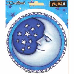 Dan Morris Starry Moon - Vinyl Sticker