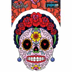 Sunny Buick Calavera Frida Skull - Vinyl Sticker