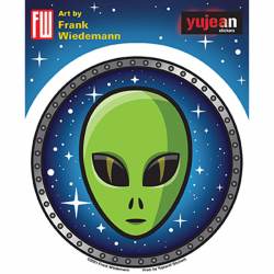 Frank Wiedermann Space Alien - Vinyl Sticker