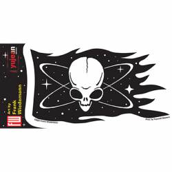 Pirate Alien Flag - Vinyl Sticker