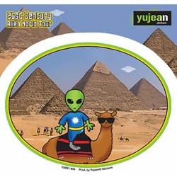 Alien World Tour Pyramid - Vinyl Sticker
