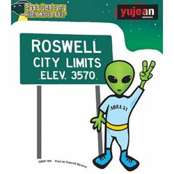 Roswell Alien Area 51 - Vinyl Sticker