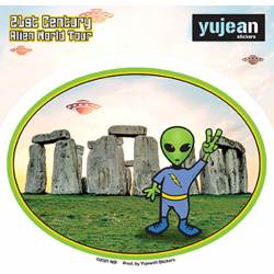Alien World Tour Stonehenge - Vinyl Sticker