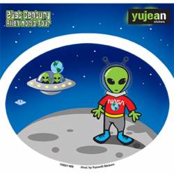 Moon Aliens - Vinyl Sticker