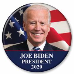 Joe Biden President 2020 Flag Portrait - Campaign Button