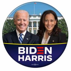 Joe Biden Kamala Harris White House - Campaign Pin Button