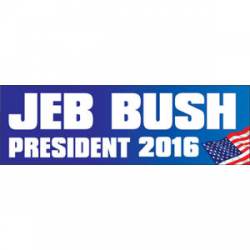 Jeb Bush President 2016 - Bumper Sticker