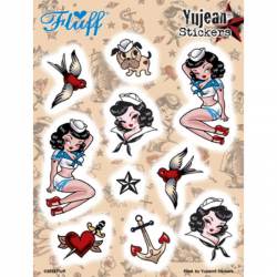 Fluff Suzy Sailor - Set of 10 Sticker Sheet