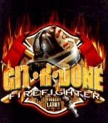 Git R Done Firefighter - Mini Magnet
