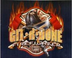 Git R Done Firefighter - Button