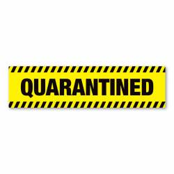 Quarantined Yellow & Black - Bumper Magnet