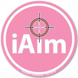 iAim Pink - Circle Magnet