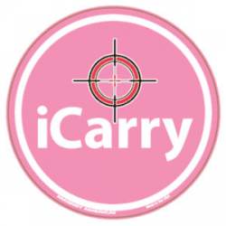 iCarry Pro Gun Pink - Round Magnet