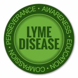 Lyme Disease Awarness - Circle Magnet
