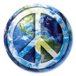 Peace On Earth - Circle Magnet