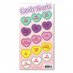 Valentines Day Candy Hearts - Pack Of 15 Magnets