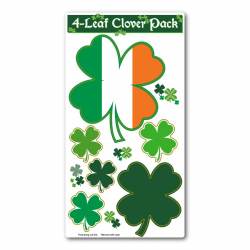 Four Leaf Clover Irish Ireland - 6 Pack Magnet Sheet