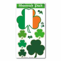 Shamrock Clover 3 Leaf Irish Ireland - 6 Pack Magnet Sheet