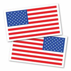 Standard American Flag & Reversed American Flag - Magnet Set