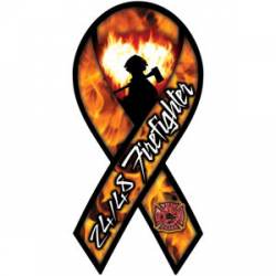 Support Full Time Firefighters 24/48 Firefighter - Ribbon Magnet