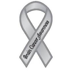 Brain Cancer Awareness Gray - Ribbon Magnet