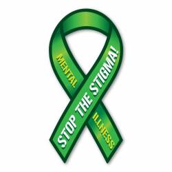 Mental Illness Awareness Stop The Stigma - Ribbon Magnet