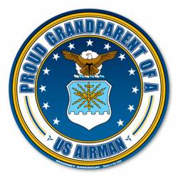 Proud Grandparent Of A U.S. Airman Air Force - Round Magnet