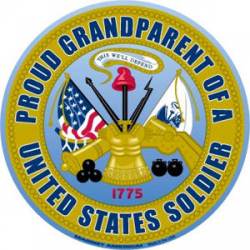 Proud Grandparent Of A United States Soldier - Round Magnet