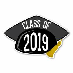 Class Of 2019 Black Graduation Cap - Magnet