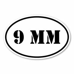 9MM Ammunition - Oval Magnet