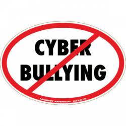 Anti Cyber Bullying - Oval Magnet