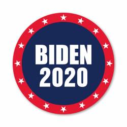Joe Biden 2020 Red & Blue Stars - Circle Magnet
