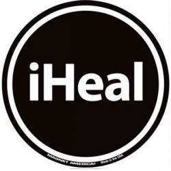 iHeal Black - Circle Magnet