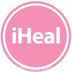 iHeal Pink - Circle Magnet