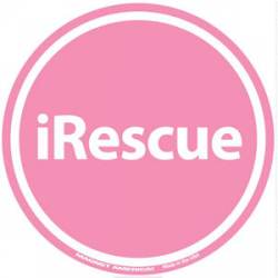 iRescue Pink - Circle Magnet