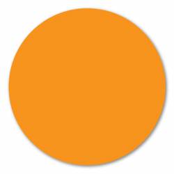 Orange Round Polka Dot - Magnet