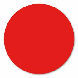 Red/Orange Round Polka Dot - Magnet