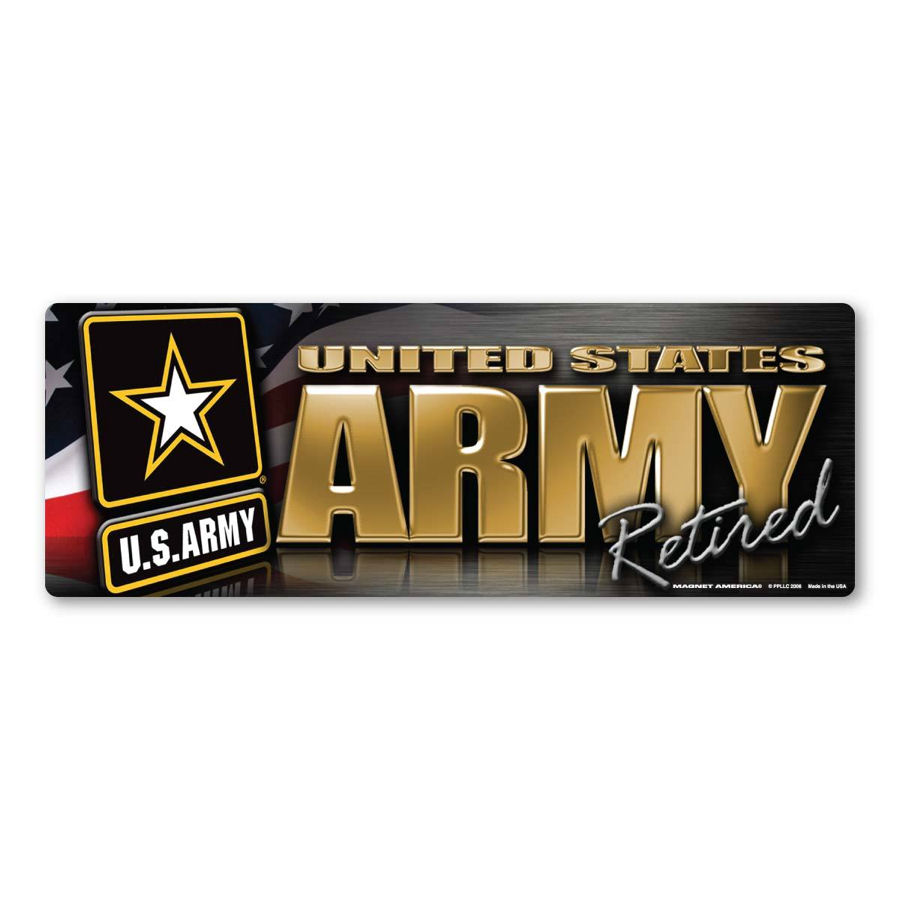 Army Retired - Mini Magnet