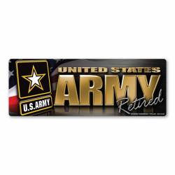 United States Army Retired - Mini Magnet