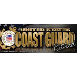 Coast Guard Retired Mini Magnet